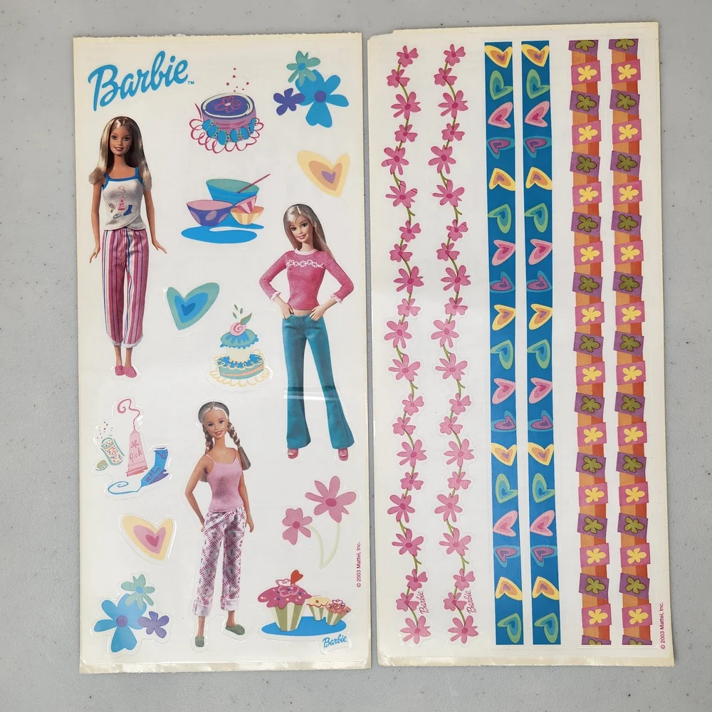 Vintage Sandylion Barbie Scrapbooking Sticker Lot - Picture 3 of 4